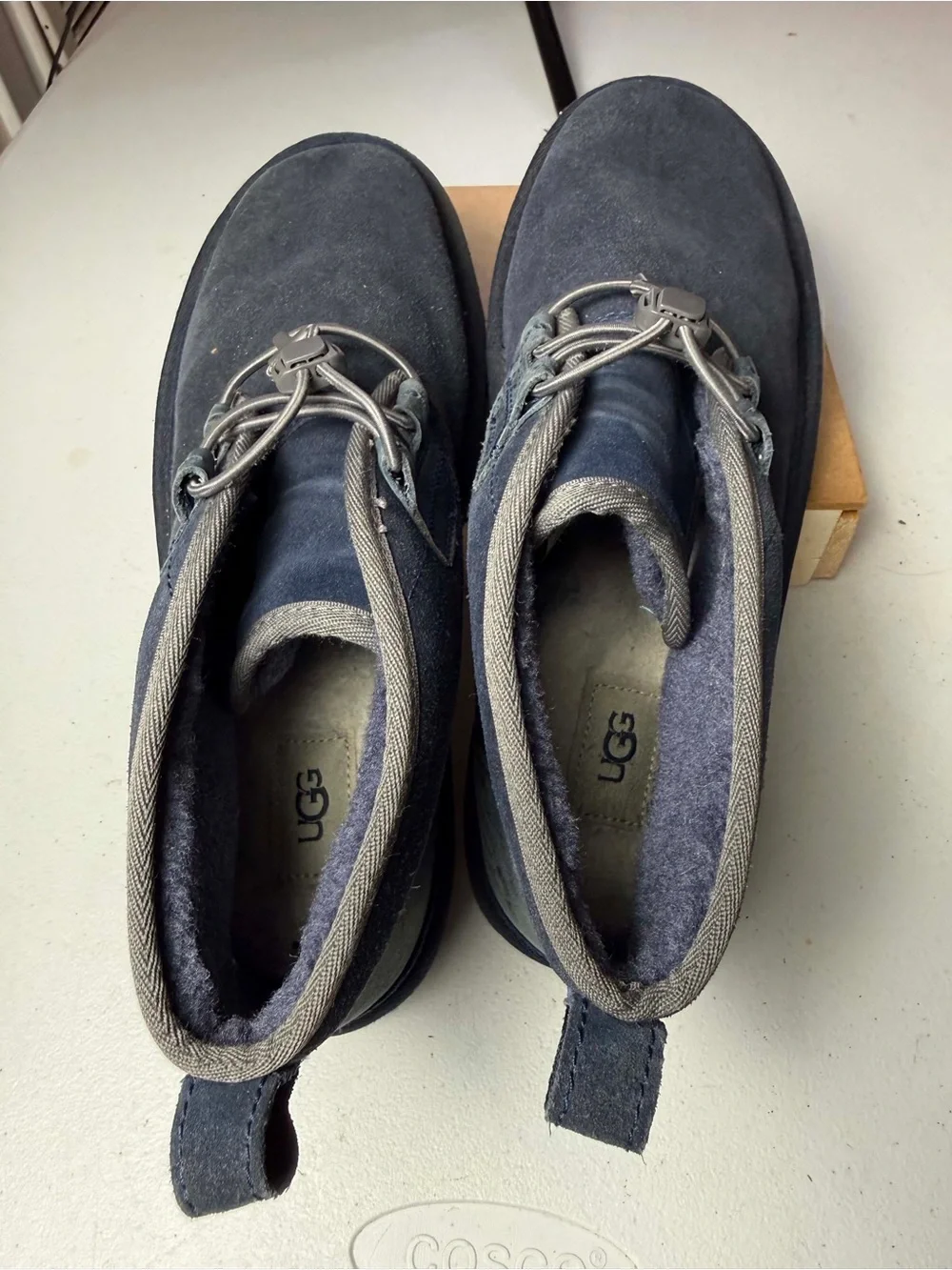 UGG Neumel Ghillie Chukka Lined Boots -Navy Sapphire Suede -US 10